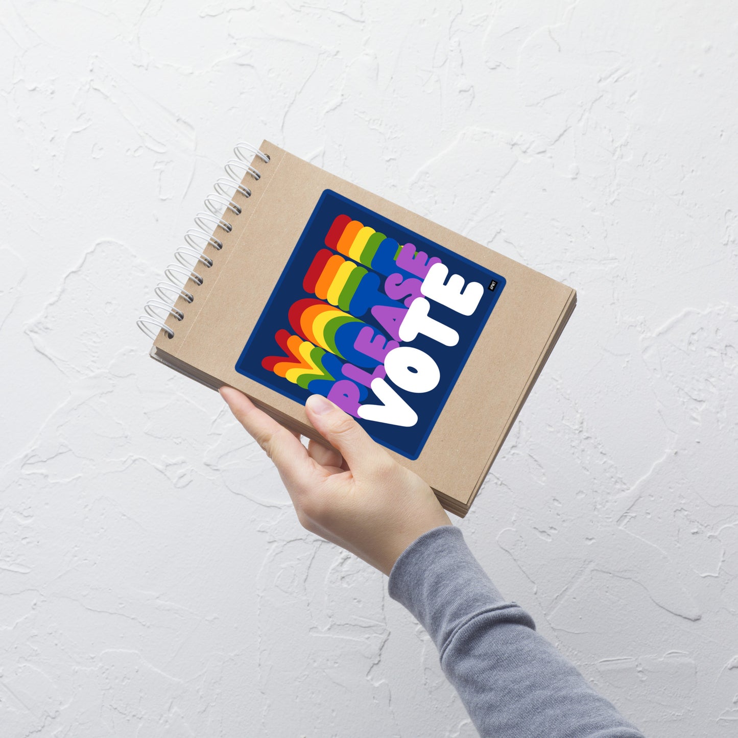Please Vote in Color Vinyl Sticker