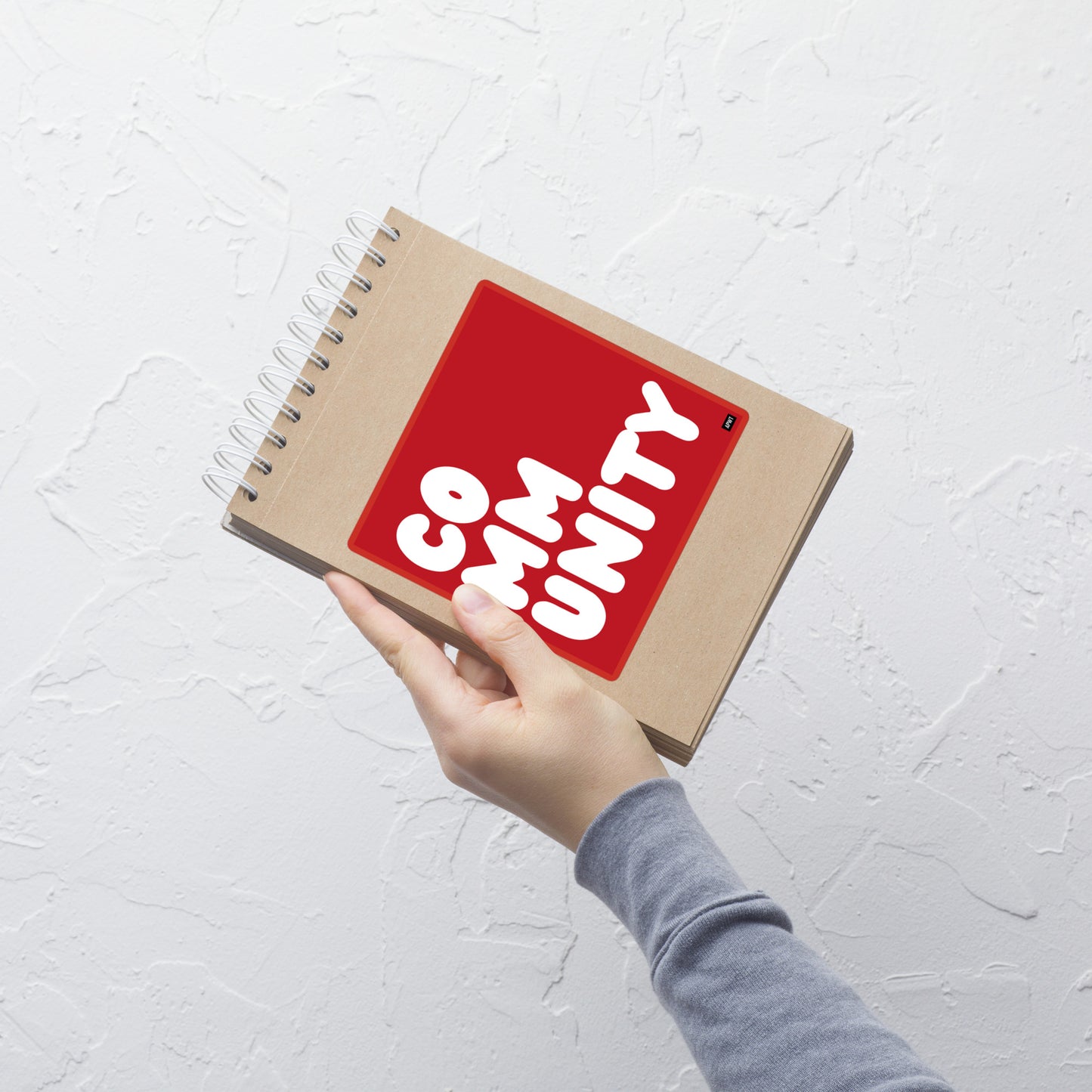 A Community in Crimson Vinyl Sticker