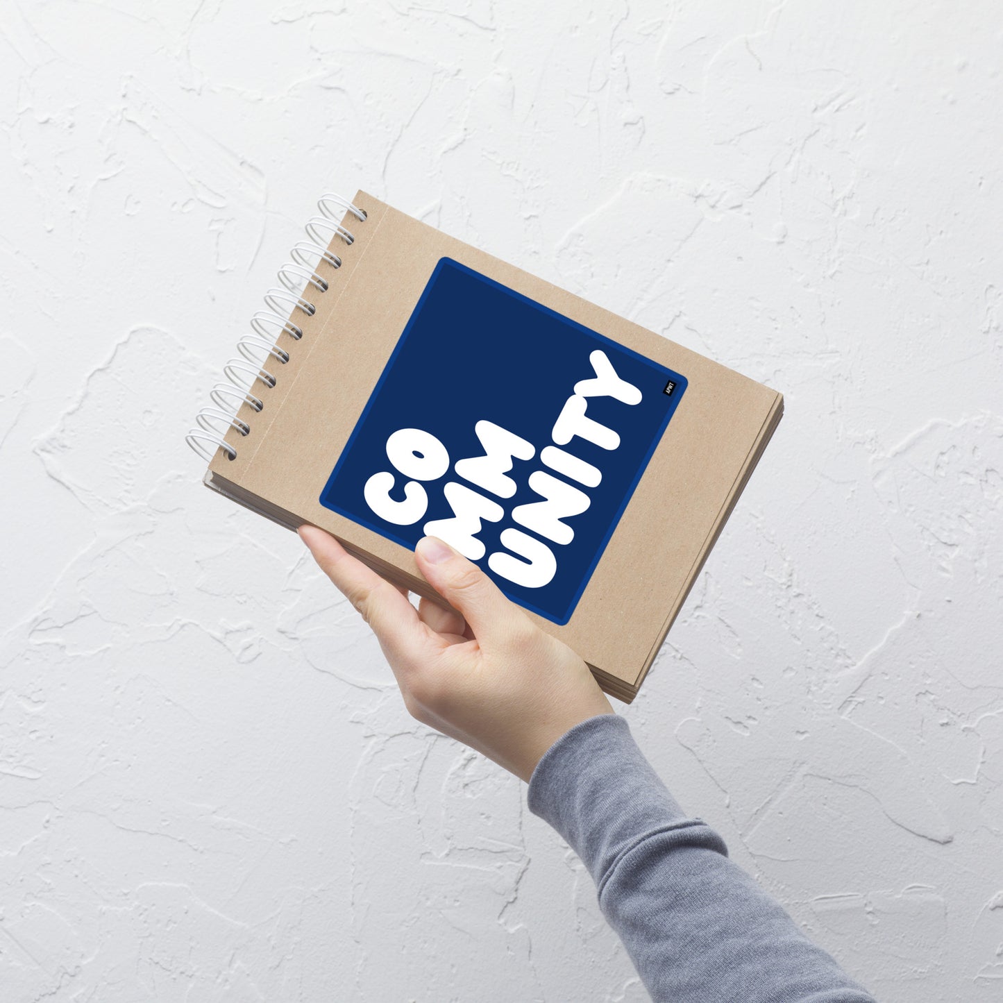 A Community in Dark Blue Vinyl Sticker