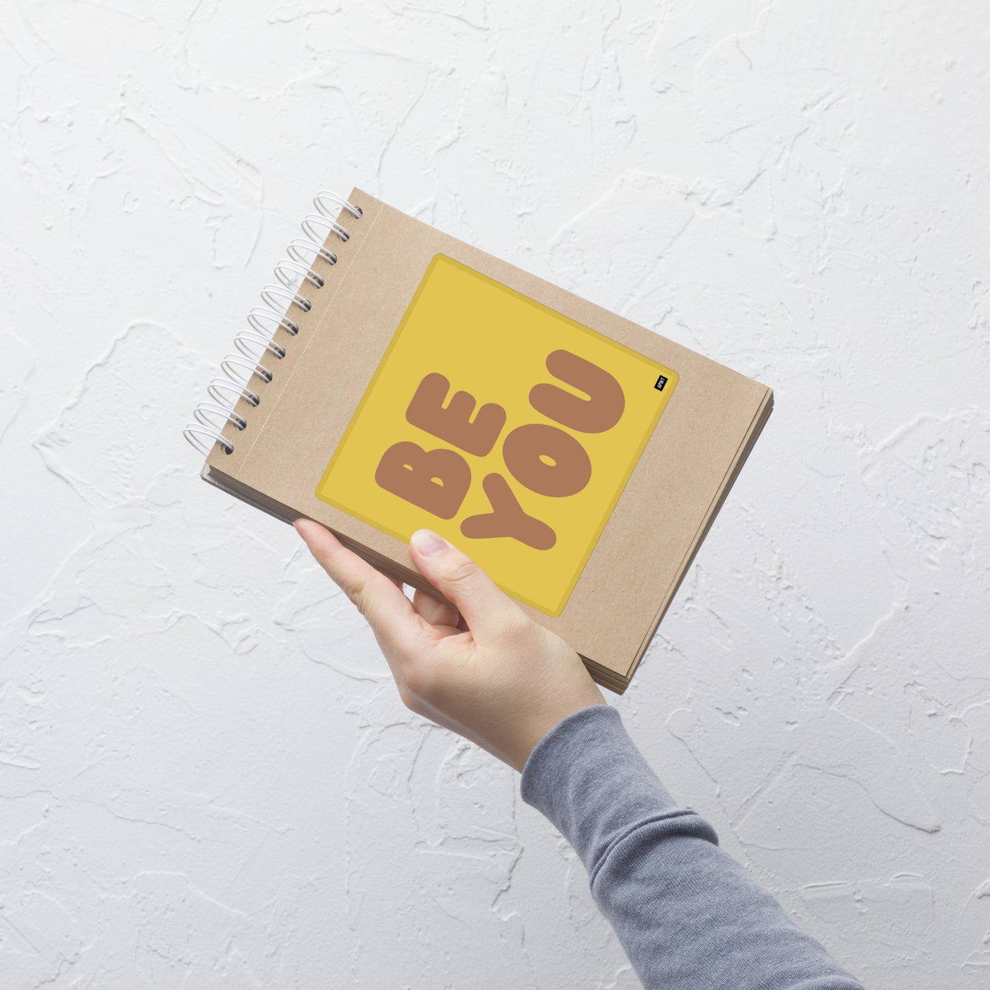 Be You in Yellow and Brown Vinyl Sticker