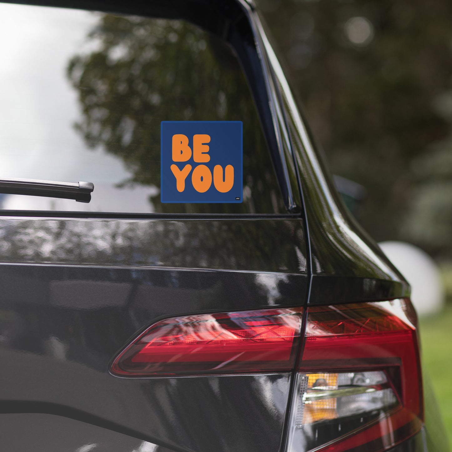 Be You in Blue and Orange Vinyl Sticker