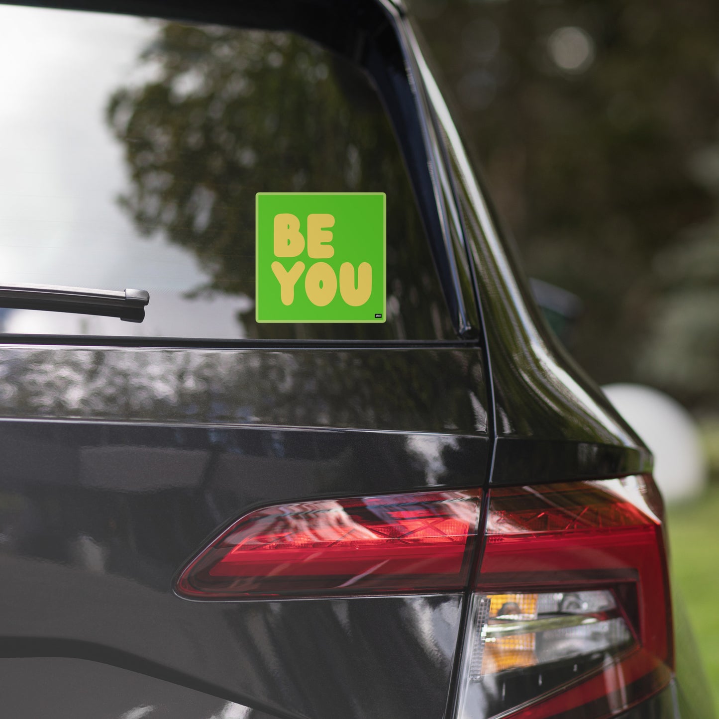 Be You in Green and Yellow Vinyl Sticker