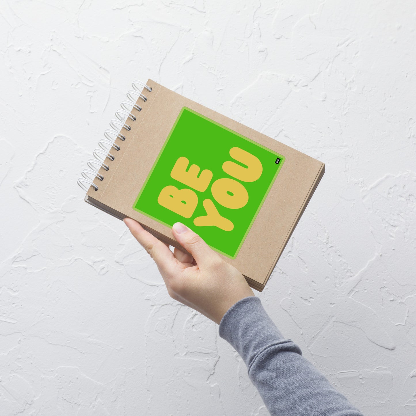 Be You in Green and Yellow Vinyl Sticker
