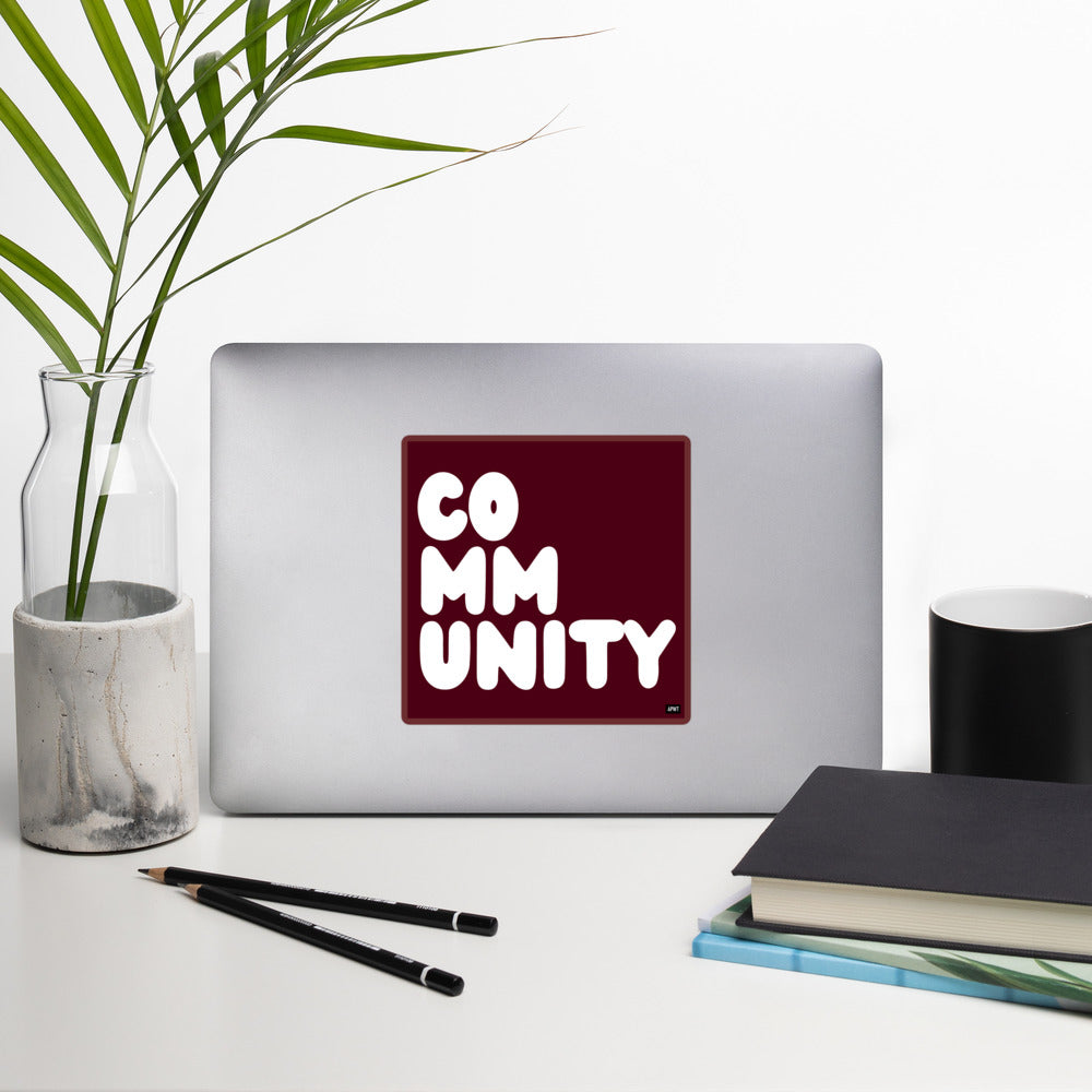 A Community in Wine Vinyl Sticker