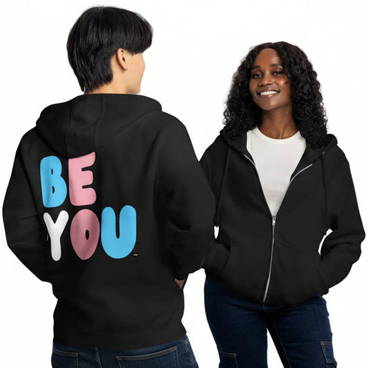 Be You T Premium Unisex Zip-Up Hoodie - The APWT Gift Shop