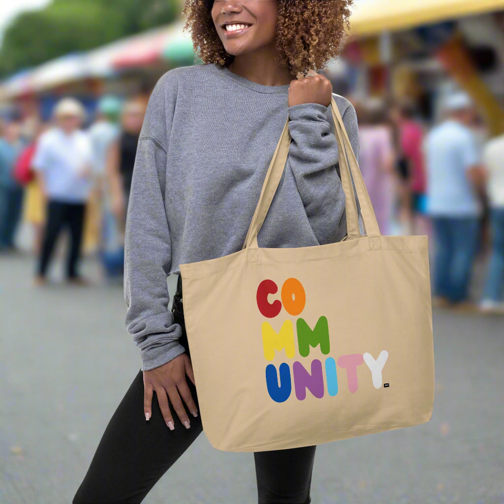 Rainbow Community Jumbo Tote Bag