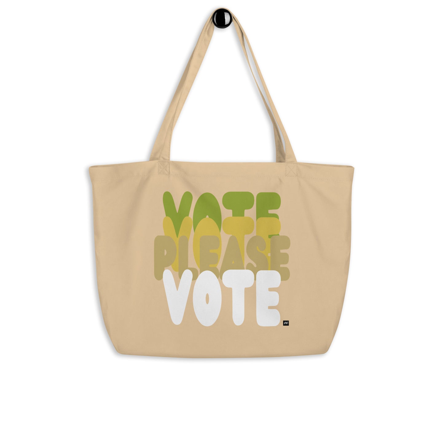 Please Vote in Green Jumbo Tote Bag - The APWT Gift Shop