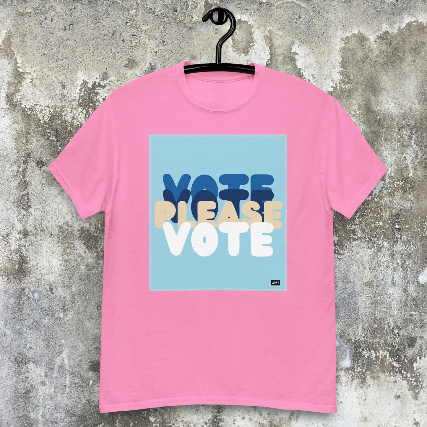 Please Vote in Blue Unisex T-Shirt - Available in Assorted Colors
