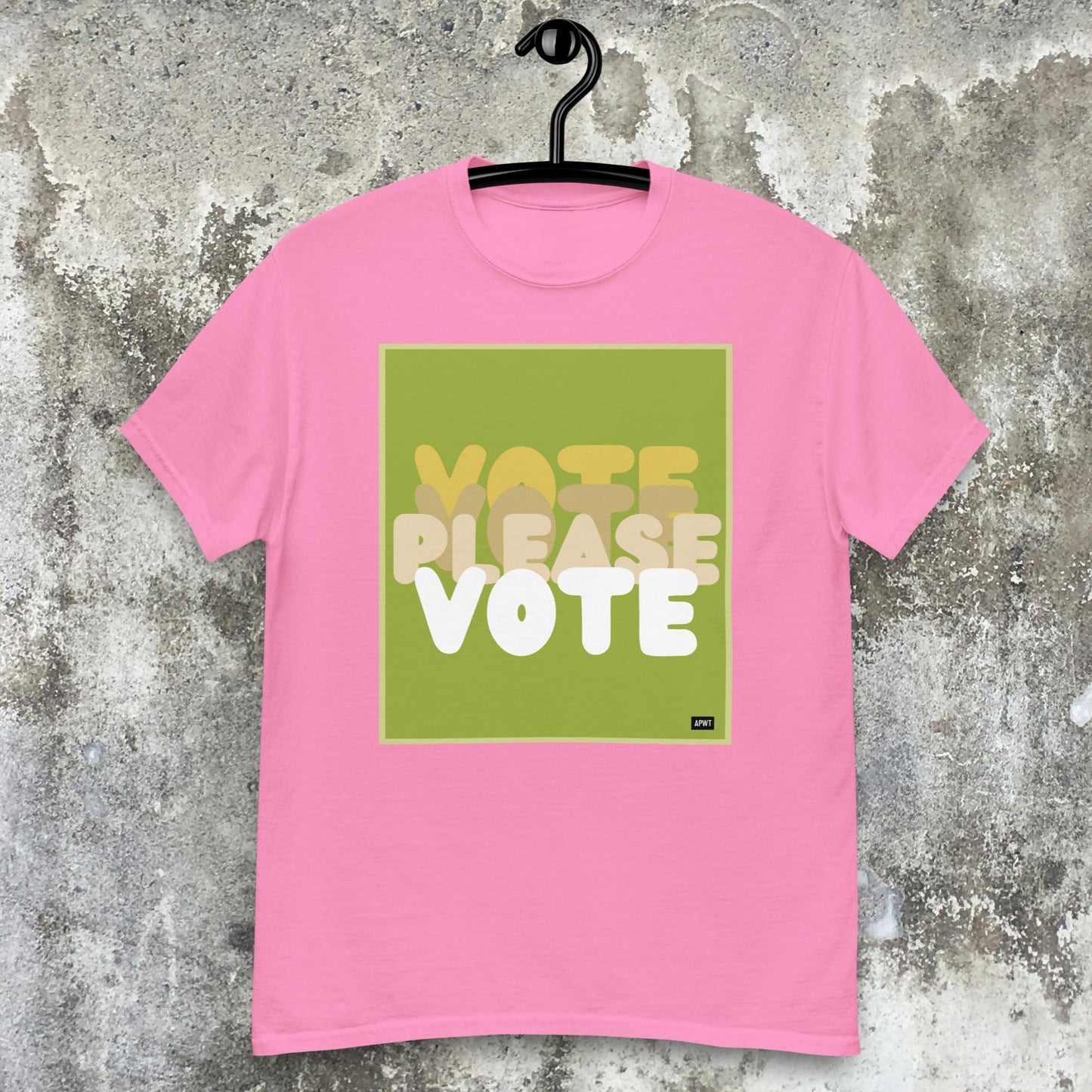 Please Vote in Green Unisex T-Shirt - Available in Assorted Colors