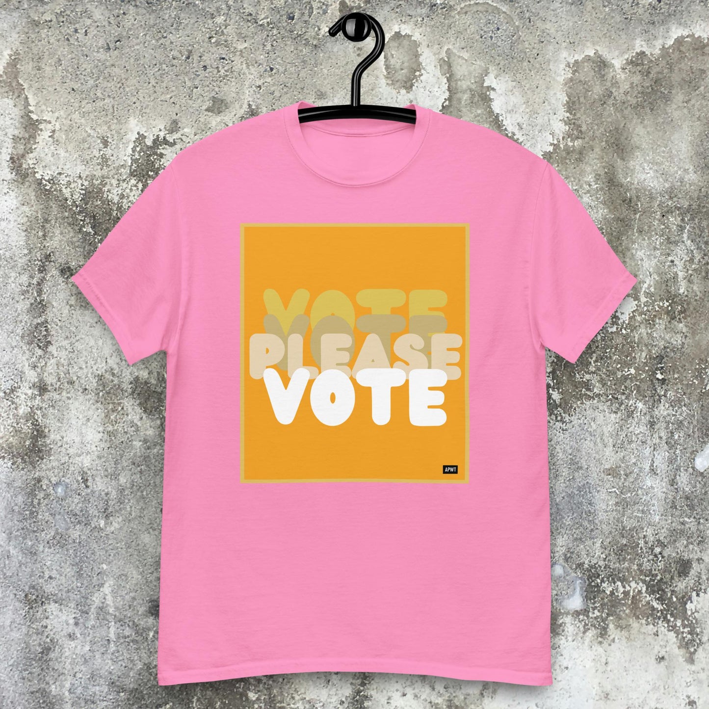 Please Vote in Orange Unisex T-Shirt - Available in Assorted Colors