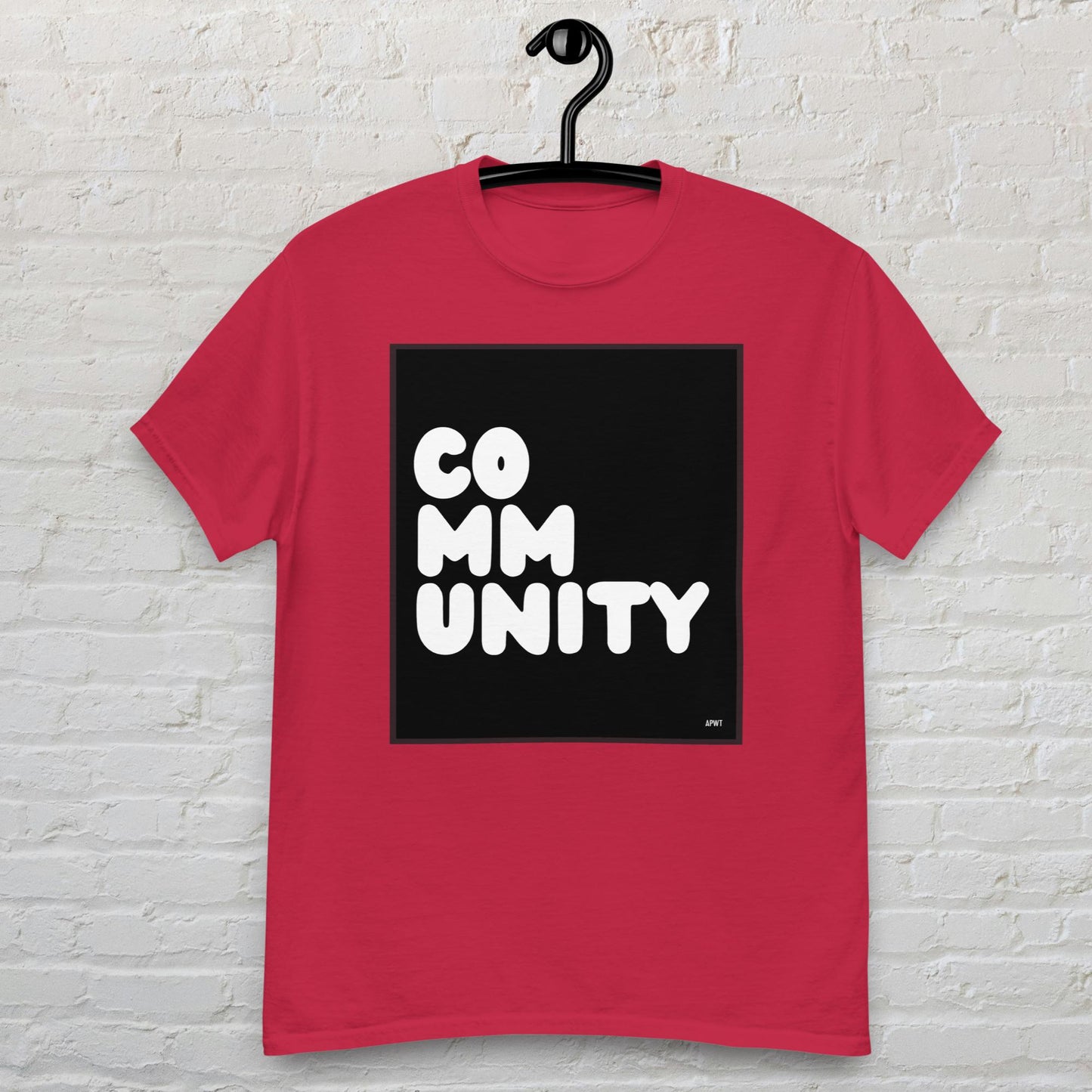 Community in Black and White Unisex T-Shirt - Available in Assorted Colors