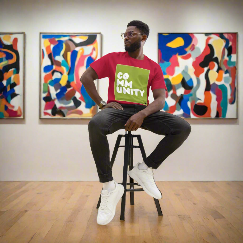 A Community in Lime Green Unisex T-Shirt - Available in Assorted Colors