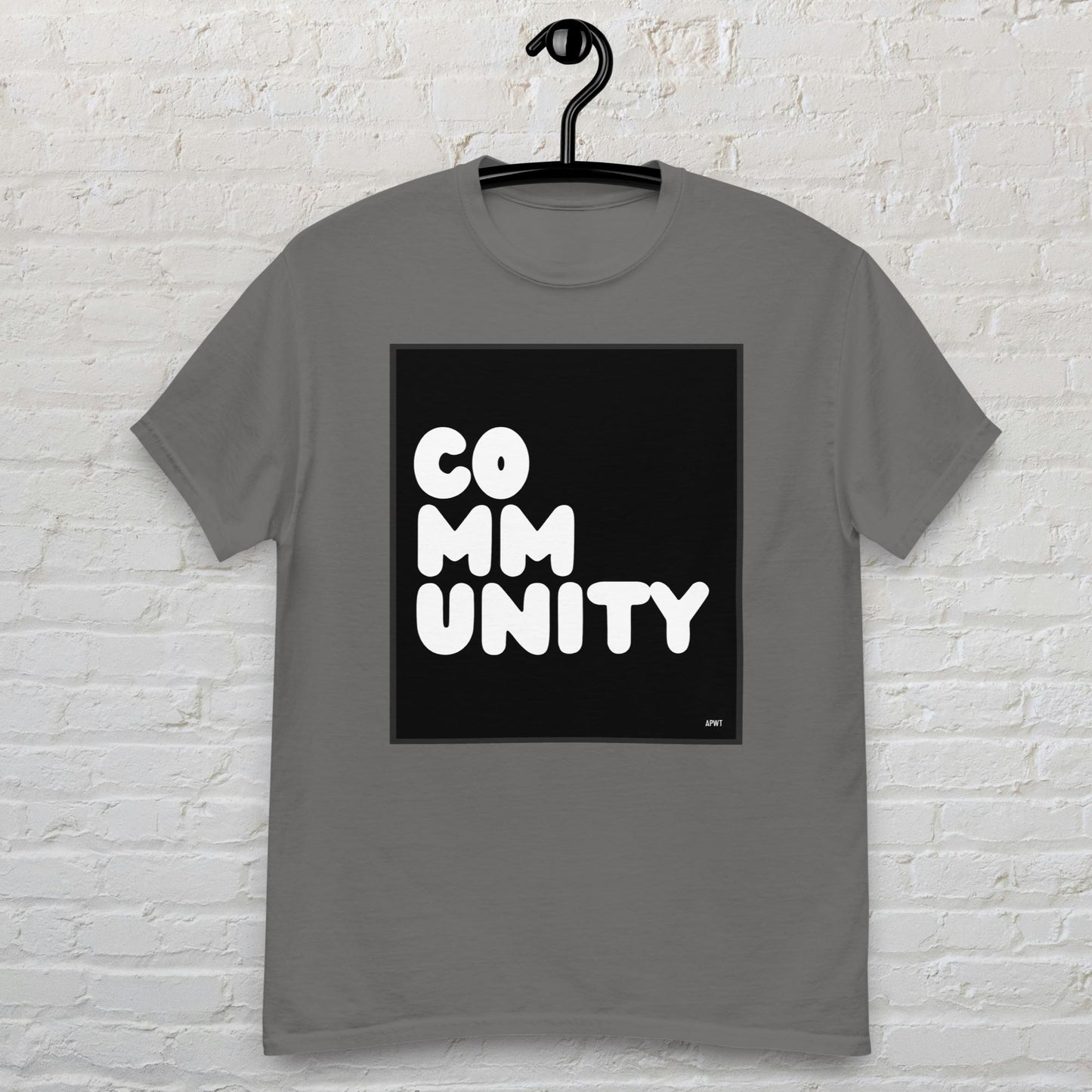 Community in Black and White Unisex T-Shirt - Available in Assorted Colors
