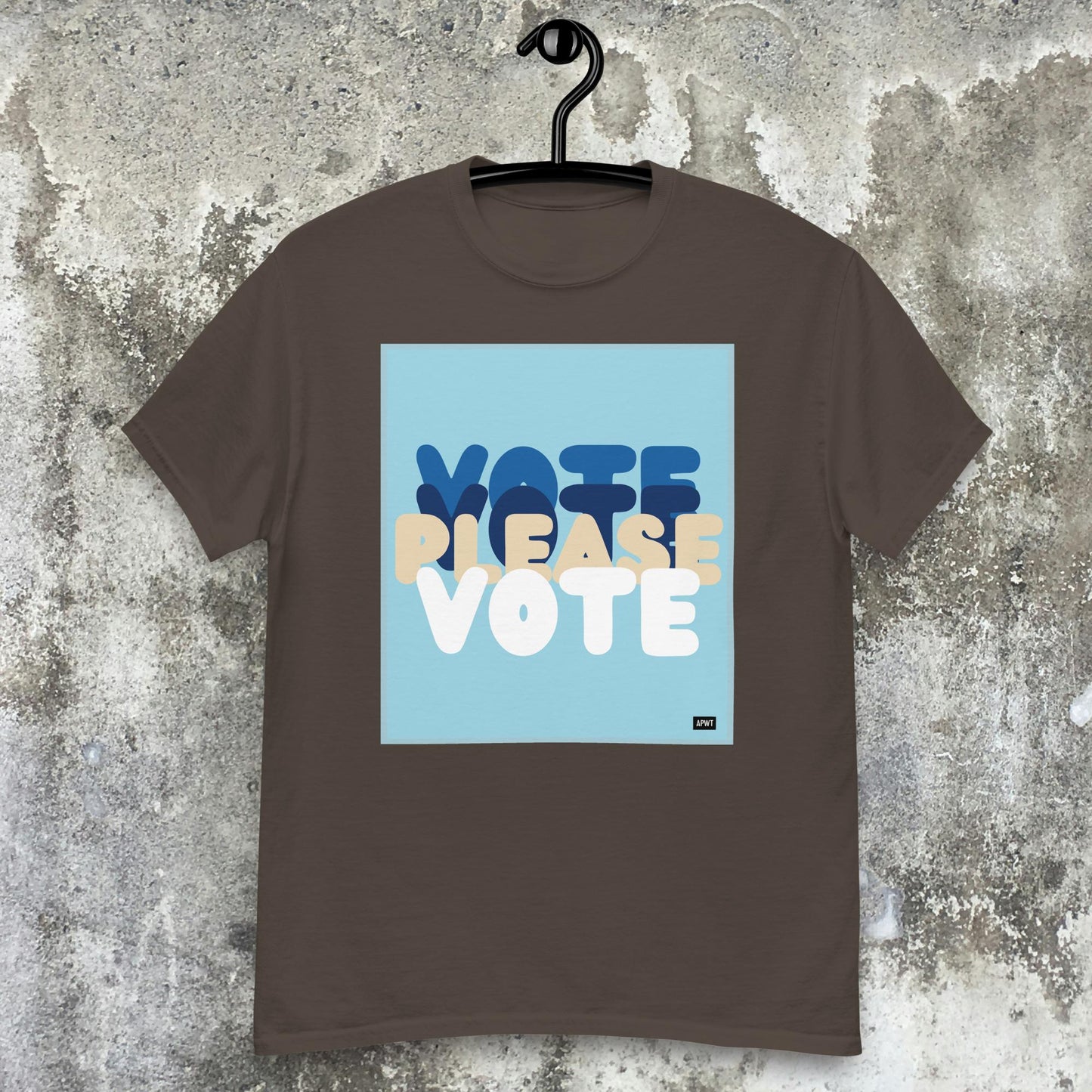 Please Vote in Blue Unisex T-Shirt - Available in Assorted Colors
