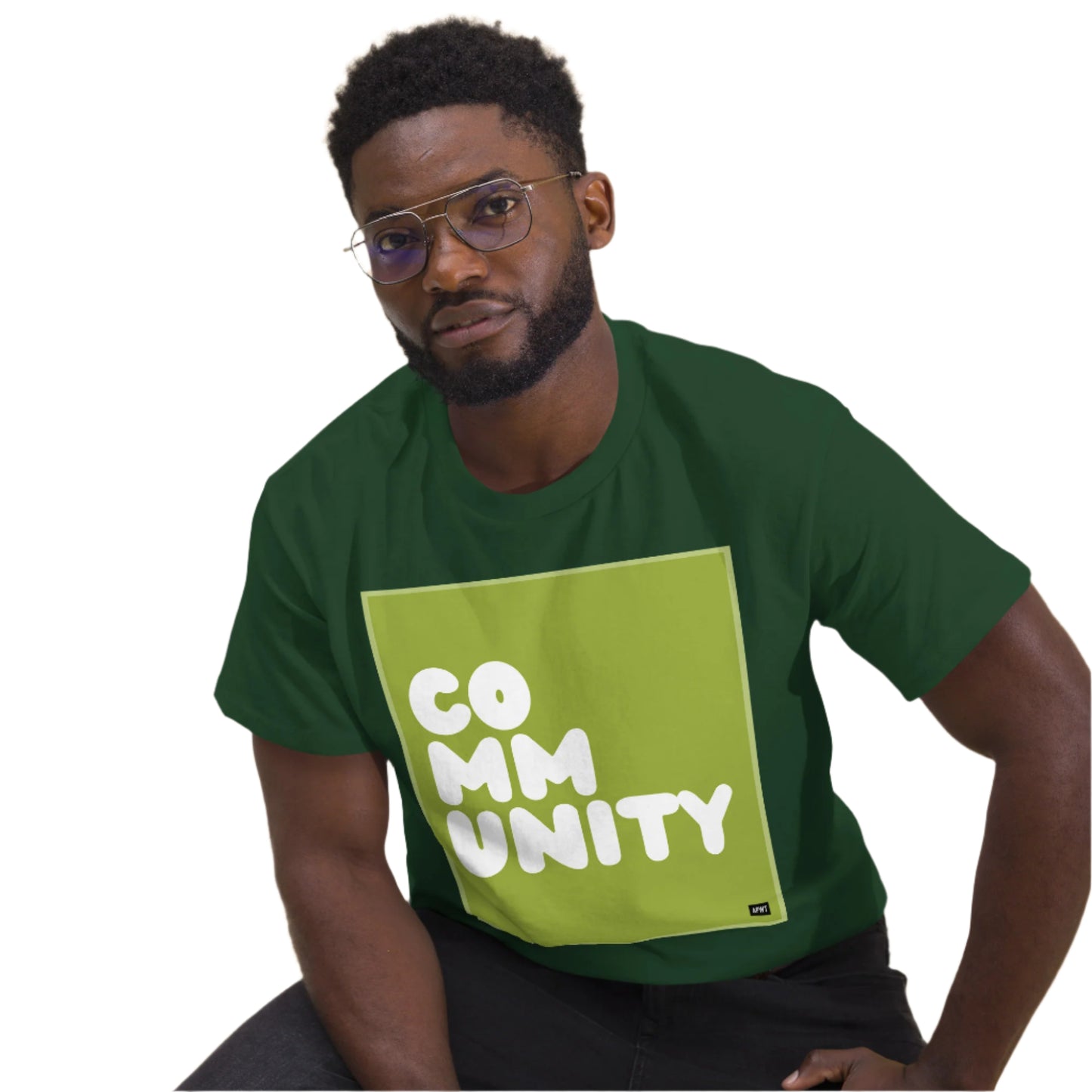 A Community in Lime Green Unisex T-Shirt - Available in Assorted Colors