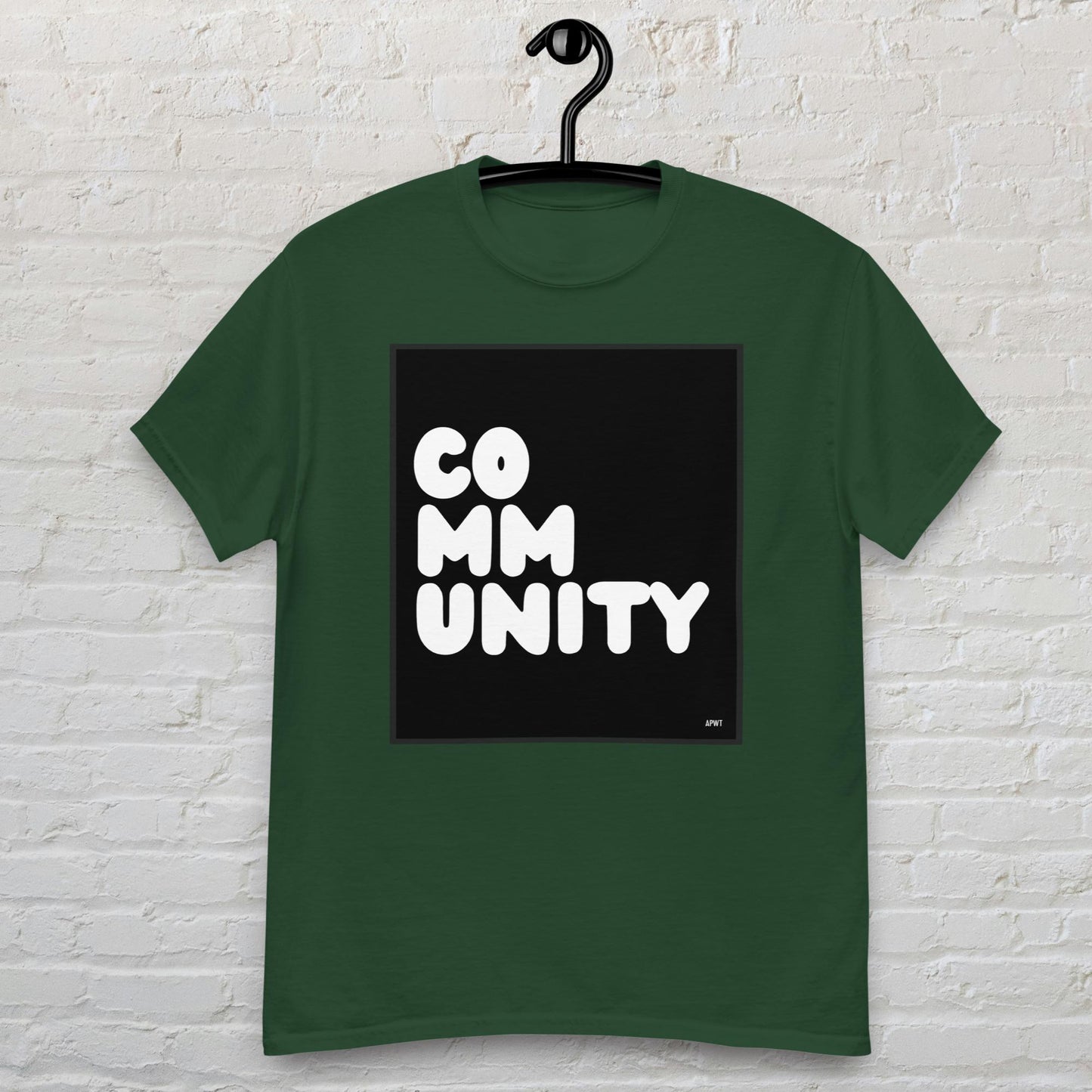 Community in Black and White Unisex T-Shirt - Available in Assorted Colors