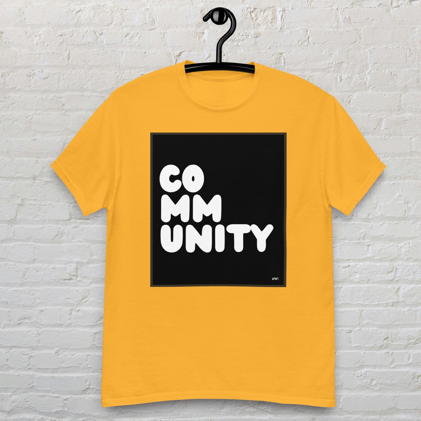 Community in Black and White Unisex T-Shirt - Available in Assorted Colors