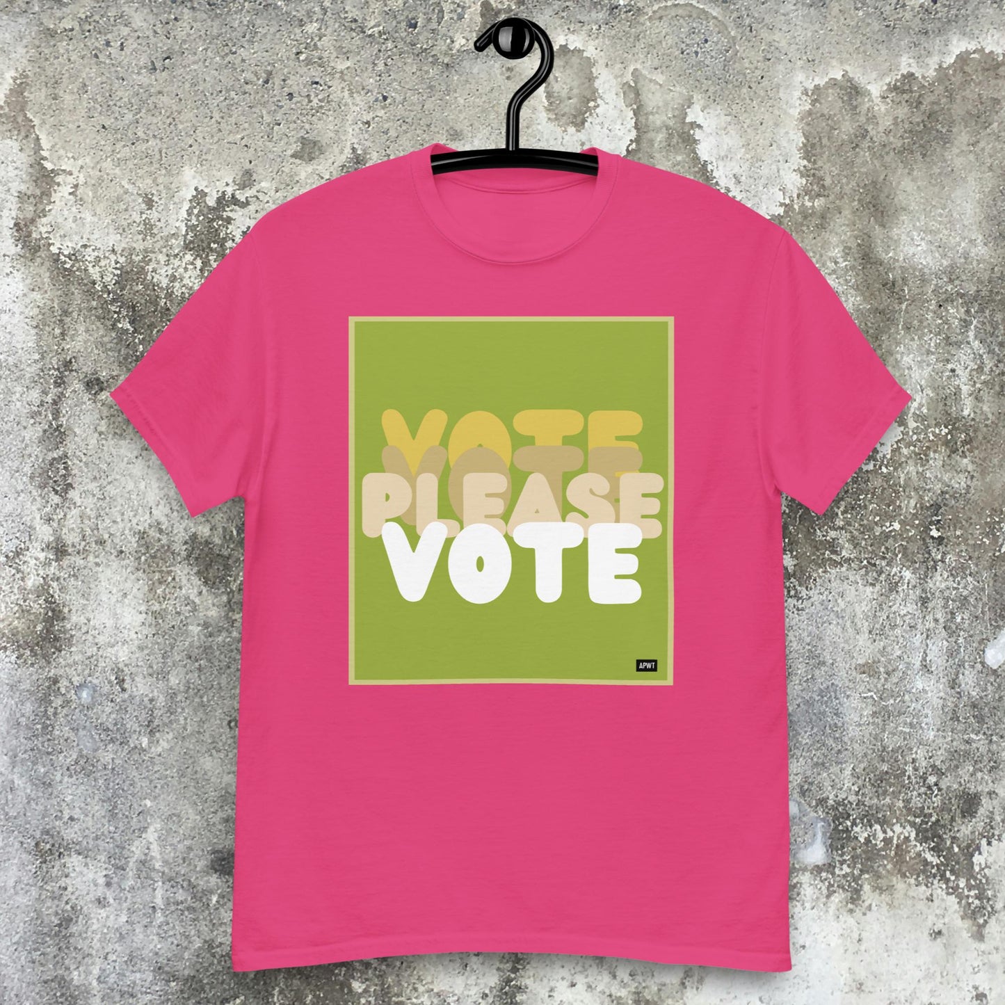 Please Vote in Green Unisex T-Shirt - Available in Assorted Colors