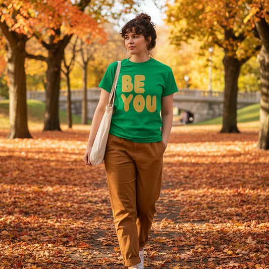 Be You in Green and Yellow Unisex T-Shirt