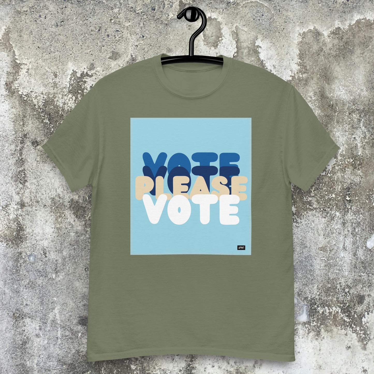 Please Vote in Blue Unisex T-Shirt - Available in Assorted Colors