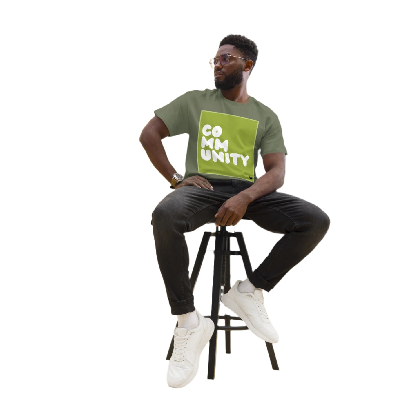 A Community in Lime Green Unisex T-Shirt - Available in Assorted Colors