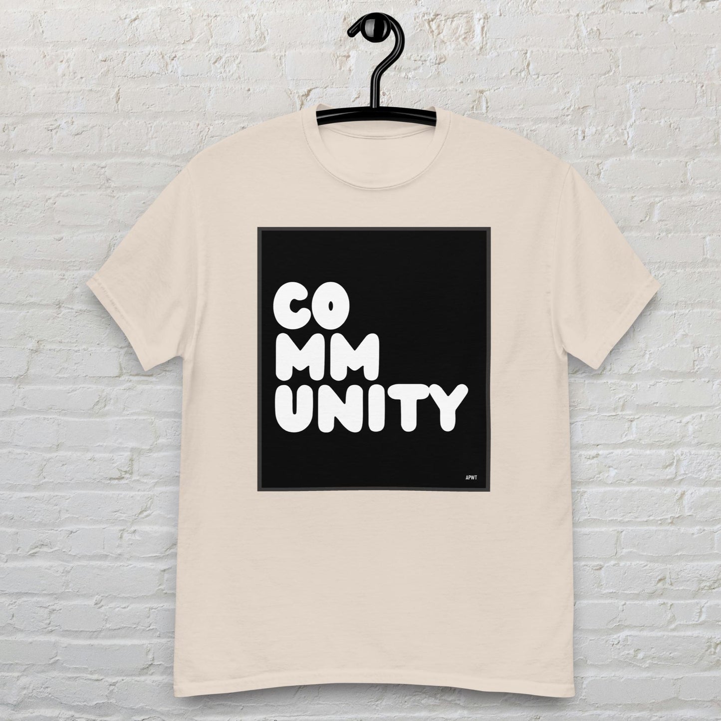 Community in Black and White Unisex T-Shirt - Available in Assorted Colors