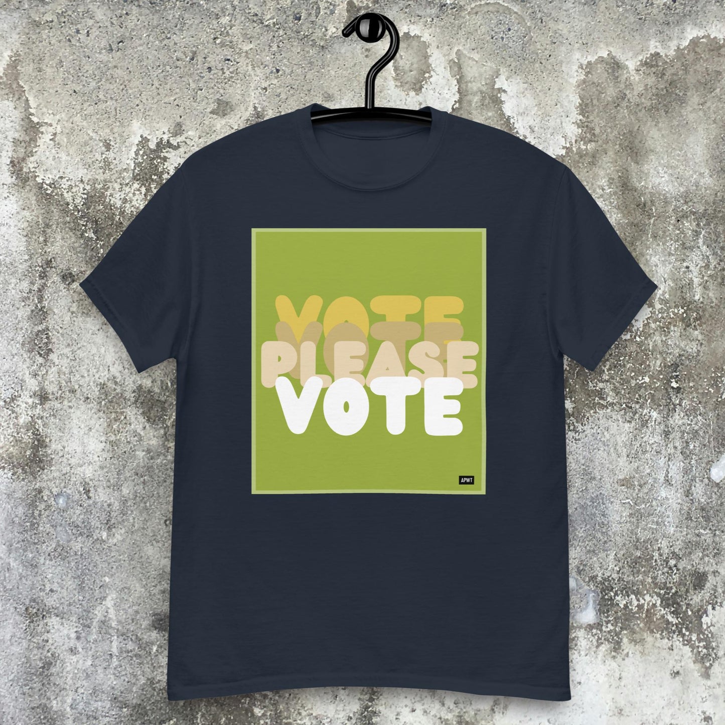 Please Vote in Green Unisex T-Shirt - Available in Assorted Colors