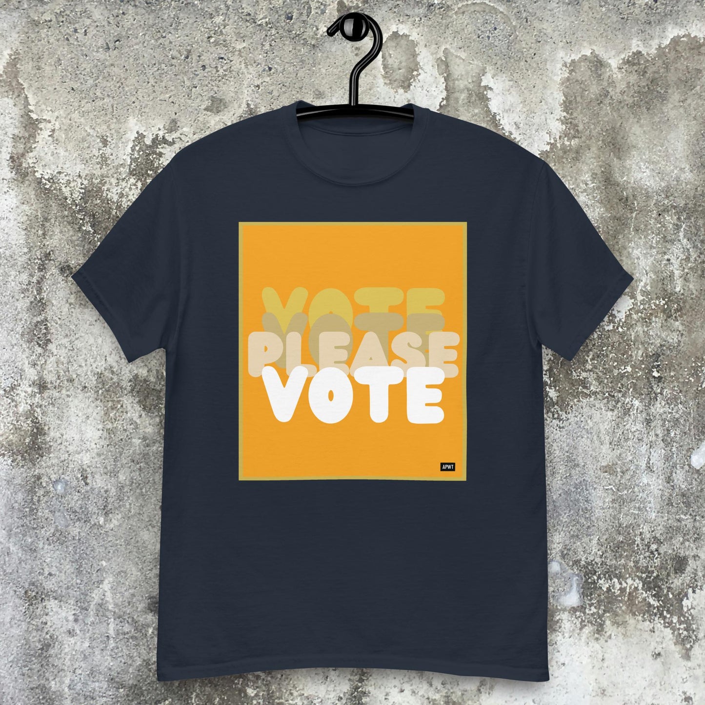 Please Vote in Orange Unisex T-Shirt - Available in Assorted Colors