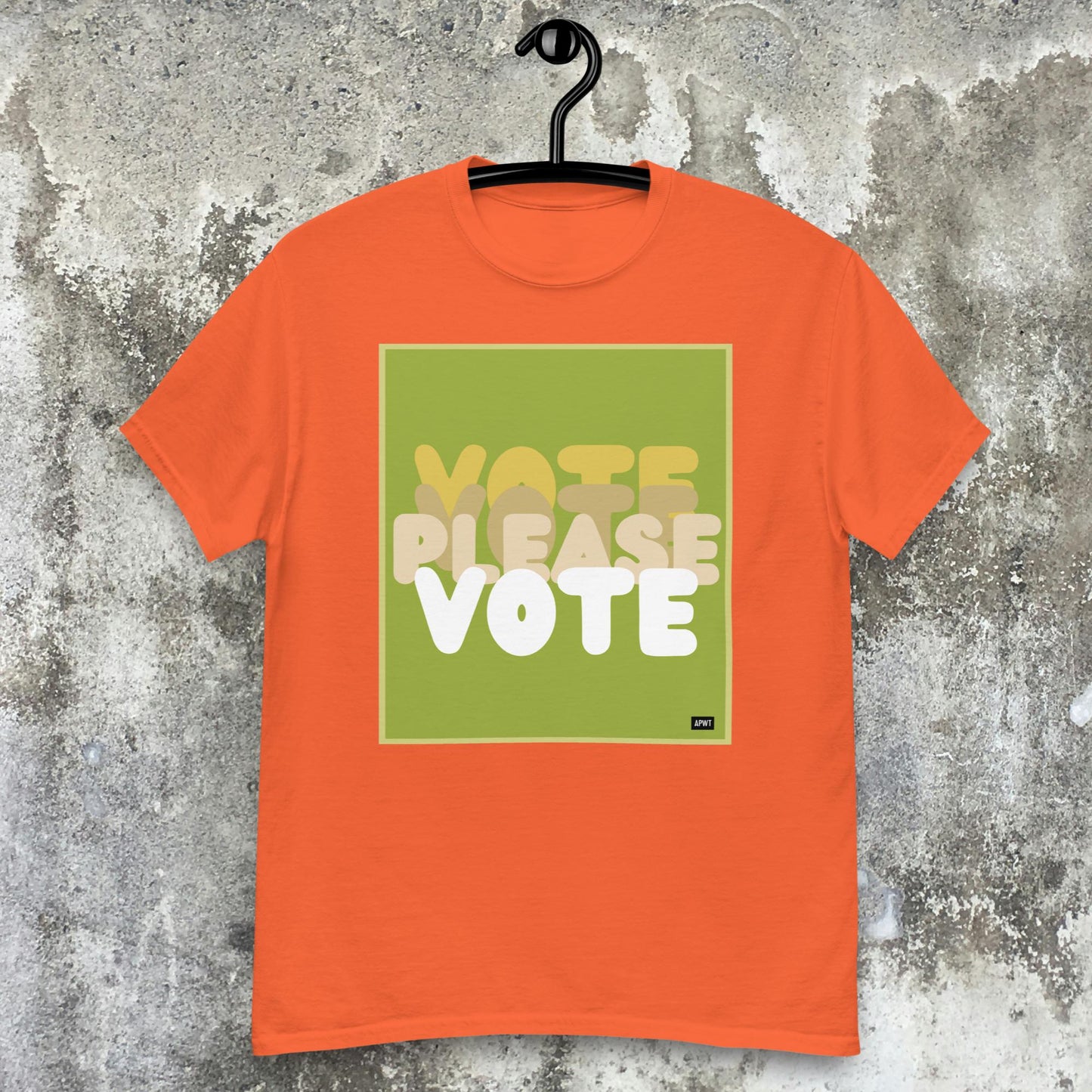 Please Vote in Green Unisex T-Shirt - Available in Assorted Colors