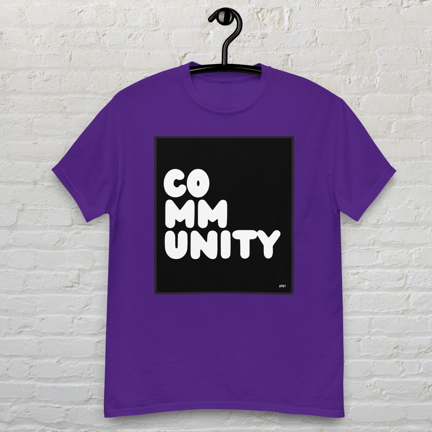 Community in Black and White Unisex T-Shirt - Available in Assorted Colors