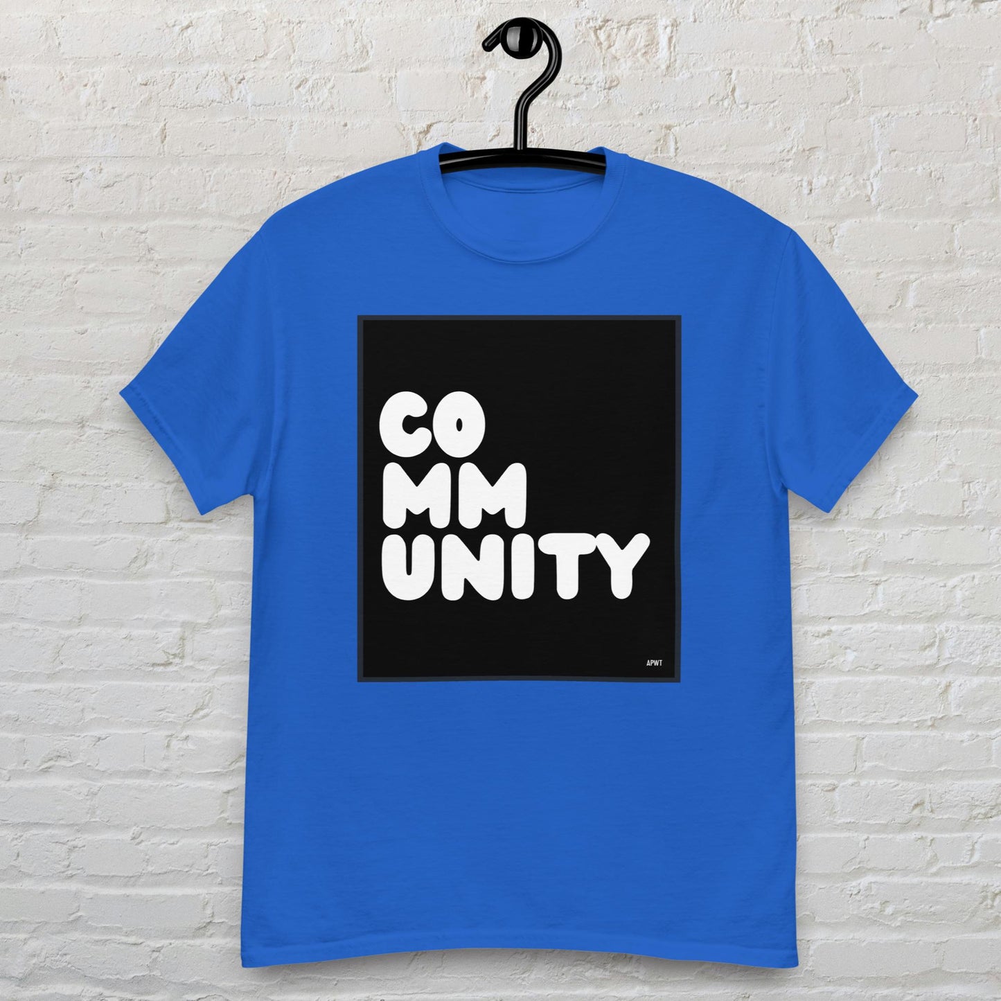 Community in Black and White Unisex T-Shirt - Available in Assorted Colors