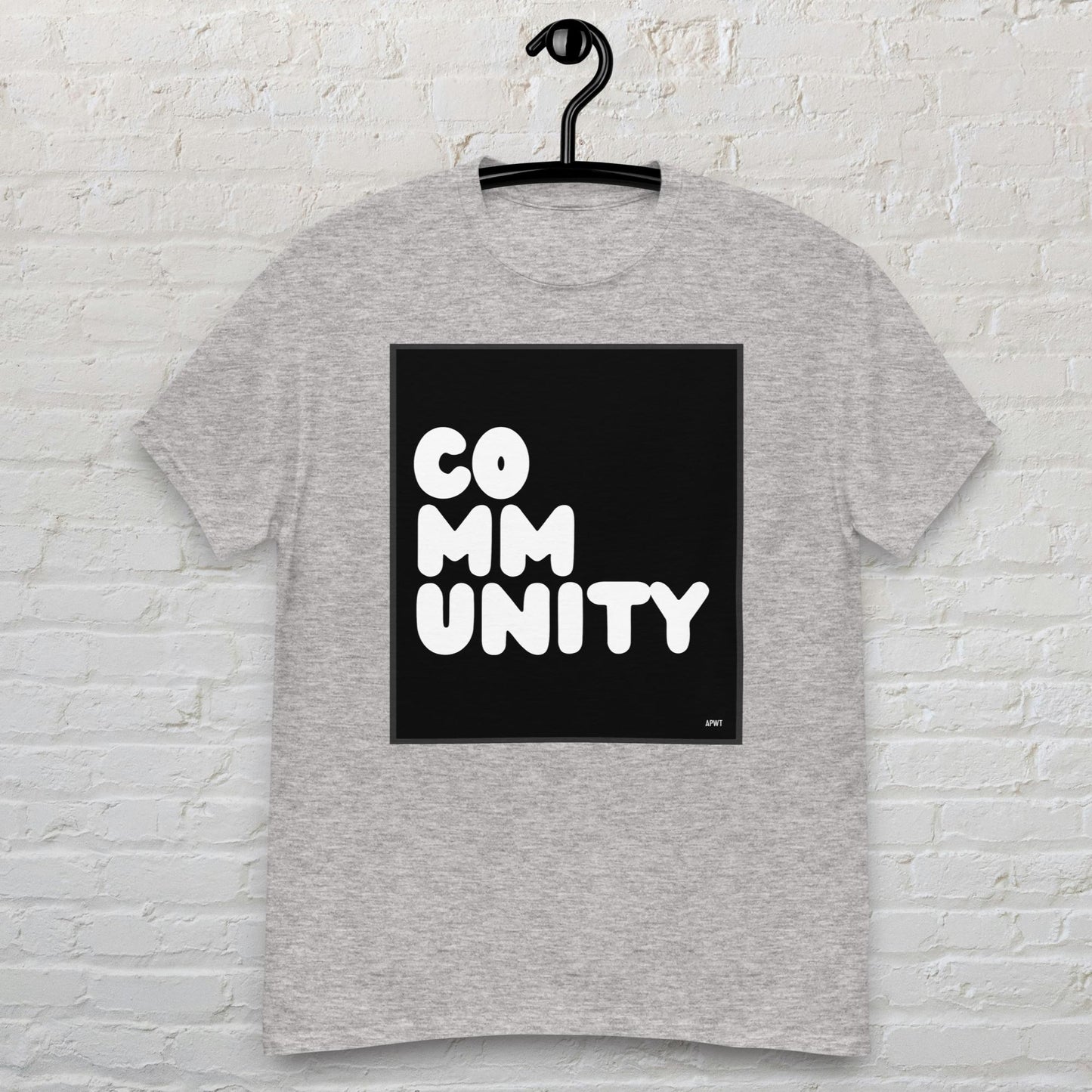 Community in Black and White Unisex T-Shirt - Available in Assorted Colors