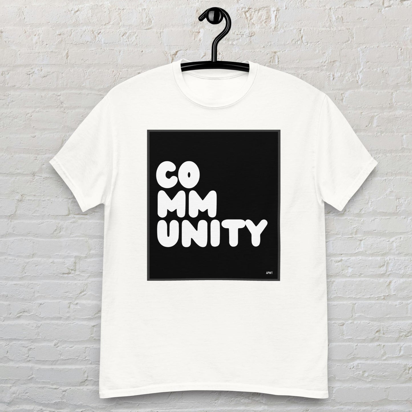 Community in Black and White Unisex T-Shirt - Available in Assorted Colors