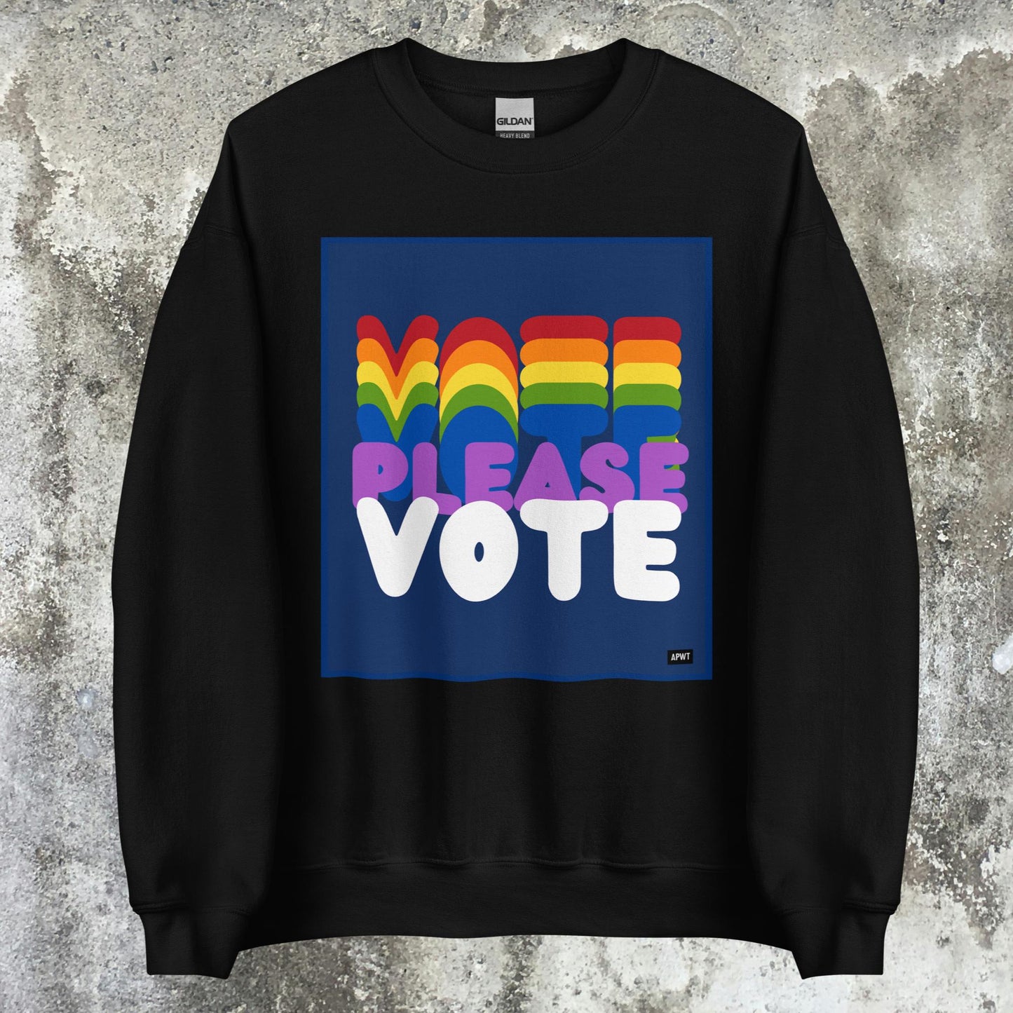 Please Vote in Color Unisex Crew Neck Sweatshirt - Available in Assorted Colors