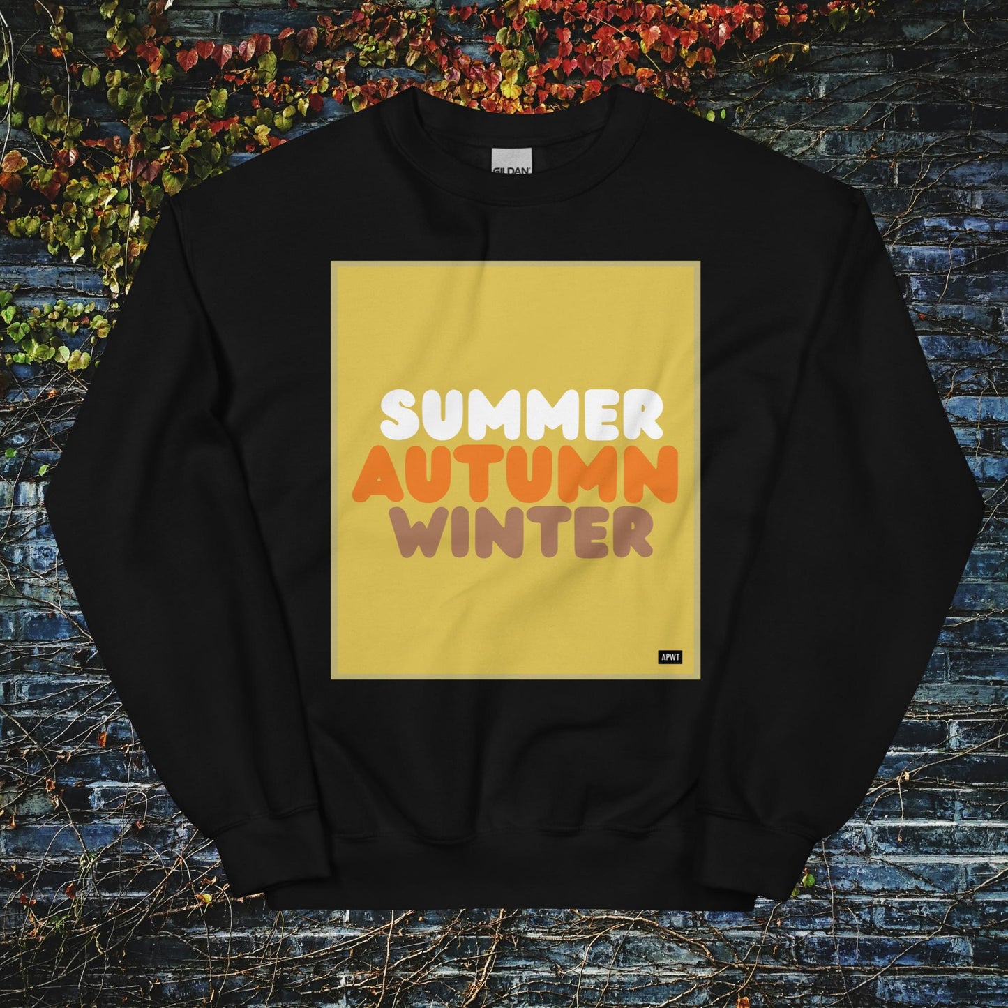 Autumn in Yellow Unisex Crew Neck Sweatshirt - Available in Assorted Colors