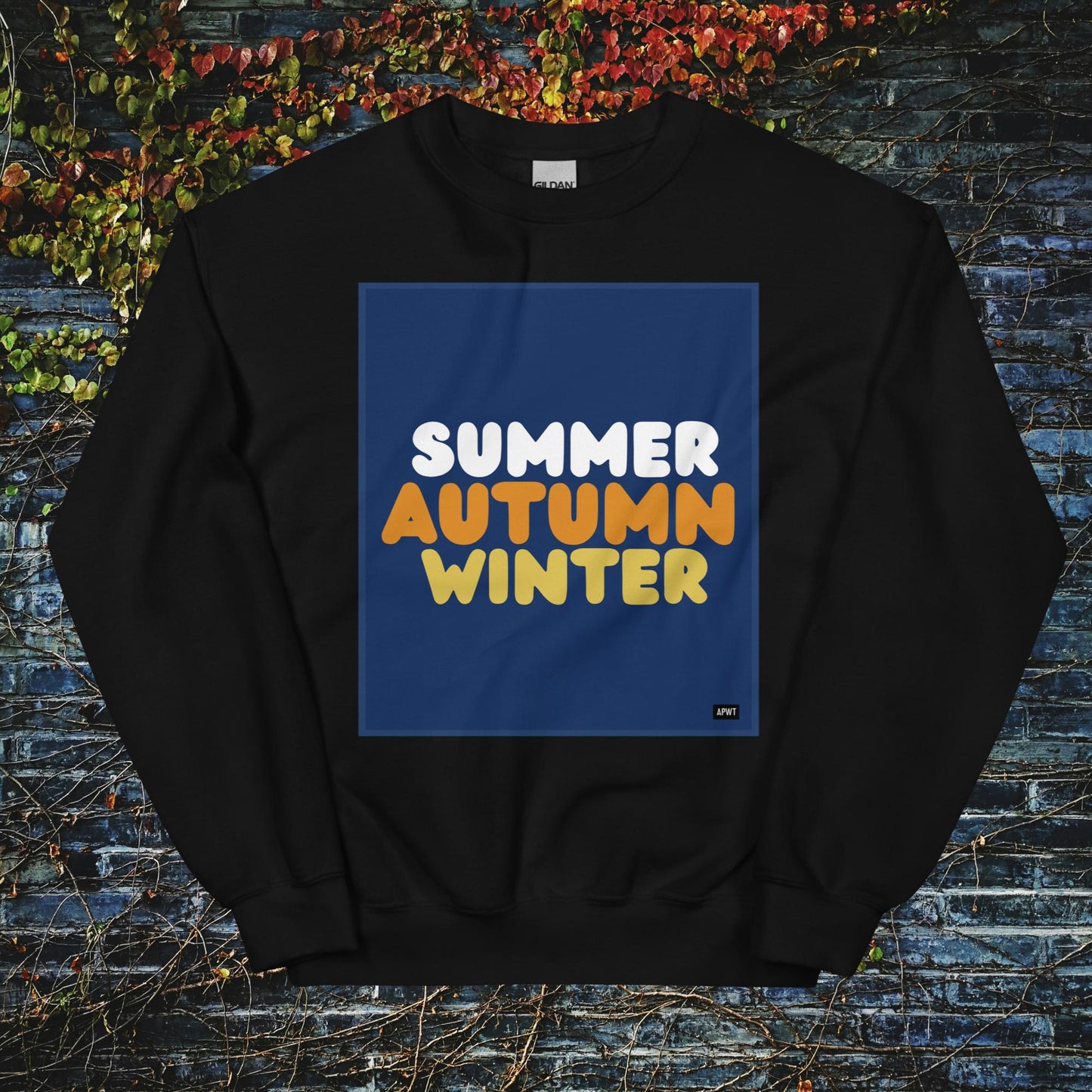 Autumn in Blue Unisex Crew Neck Sweatshirt - Available in Assorted Colors