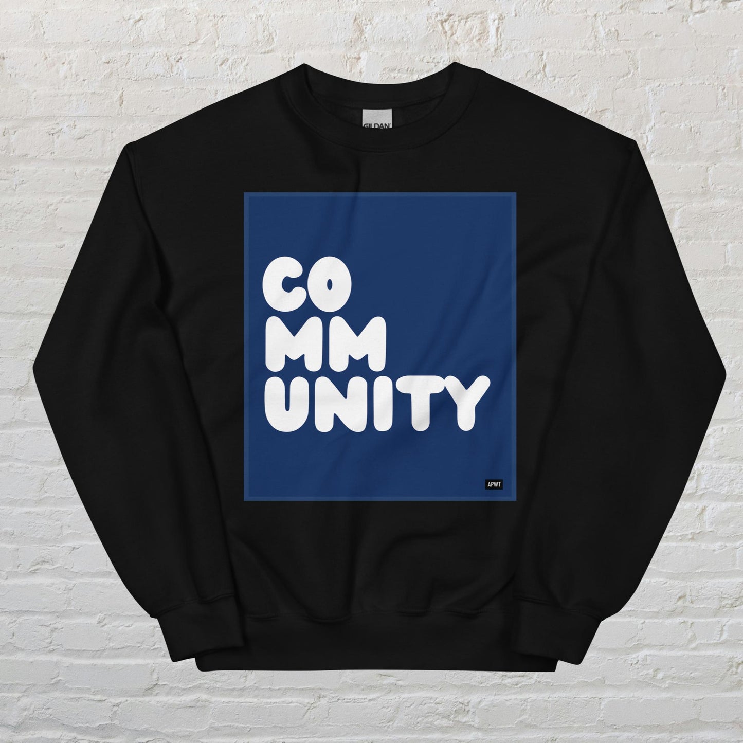 A Community in Dark Blue Unisex Crew Neck Sweatshirt