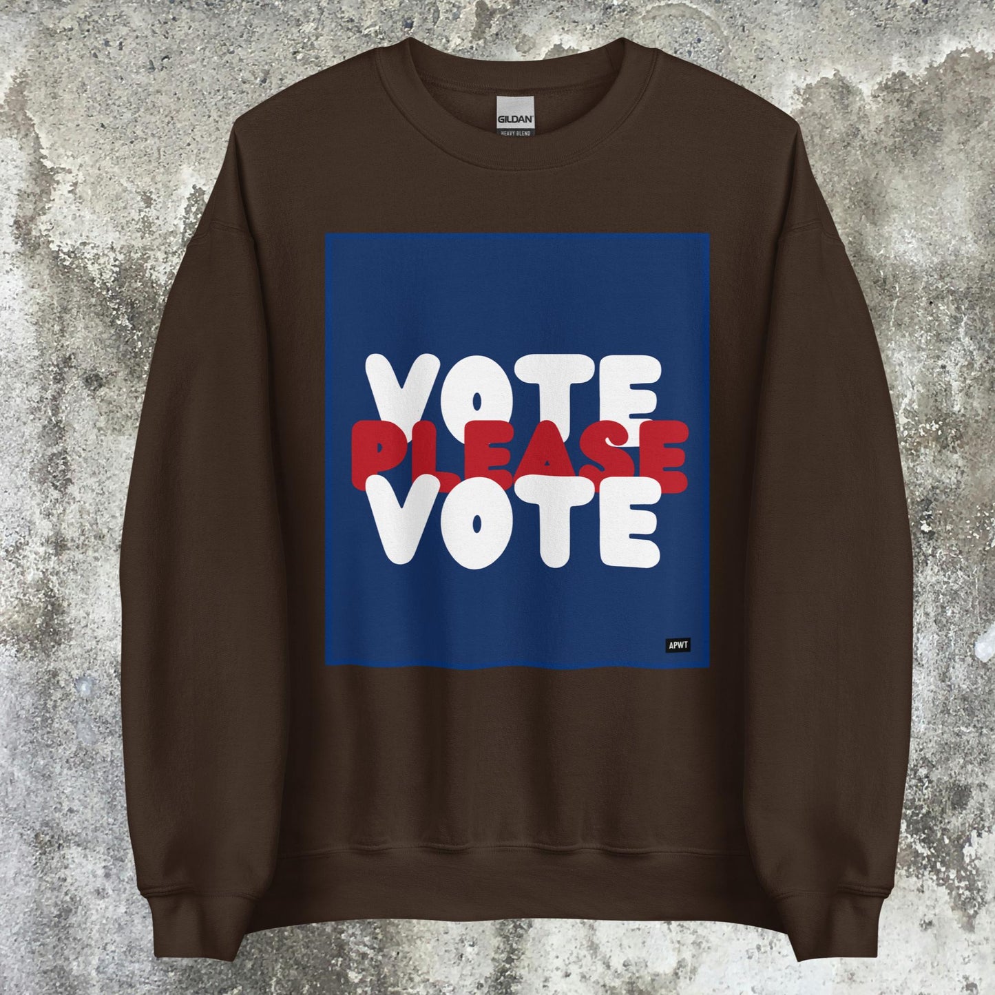 Please Vote Unisex Crew Neck Sweatshirt - Available in Assorted Colors