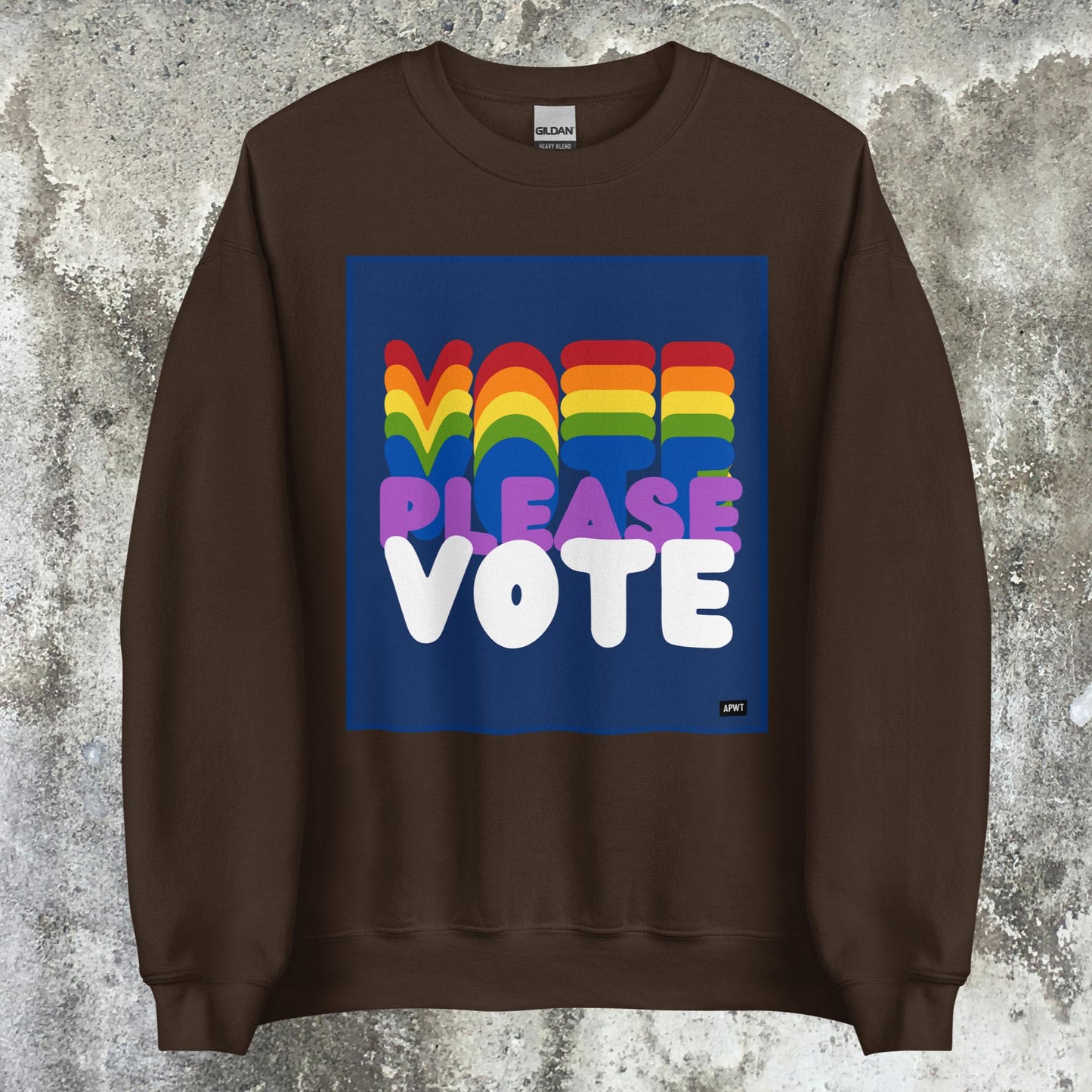Please Vote in Color Unisex Crew Neck Sweatshirt - Available in Assorted Colors