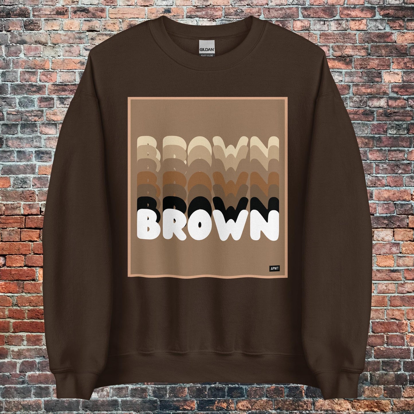 Shades in Brown Unisex Crew Neck Sweatshirt - Available in Assorted Colors