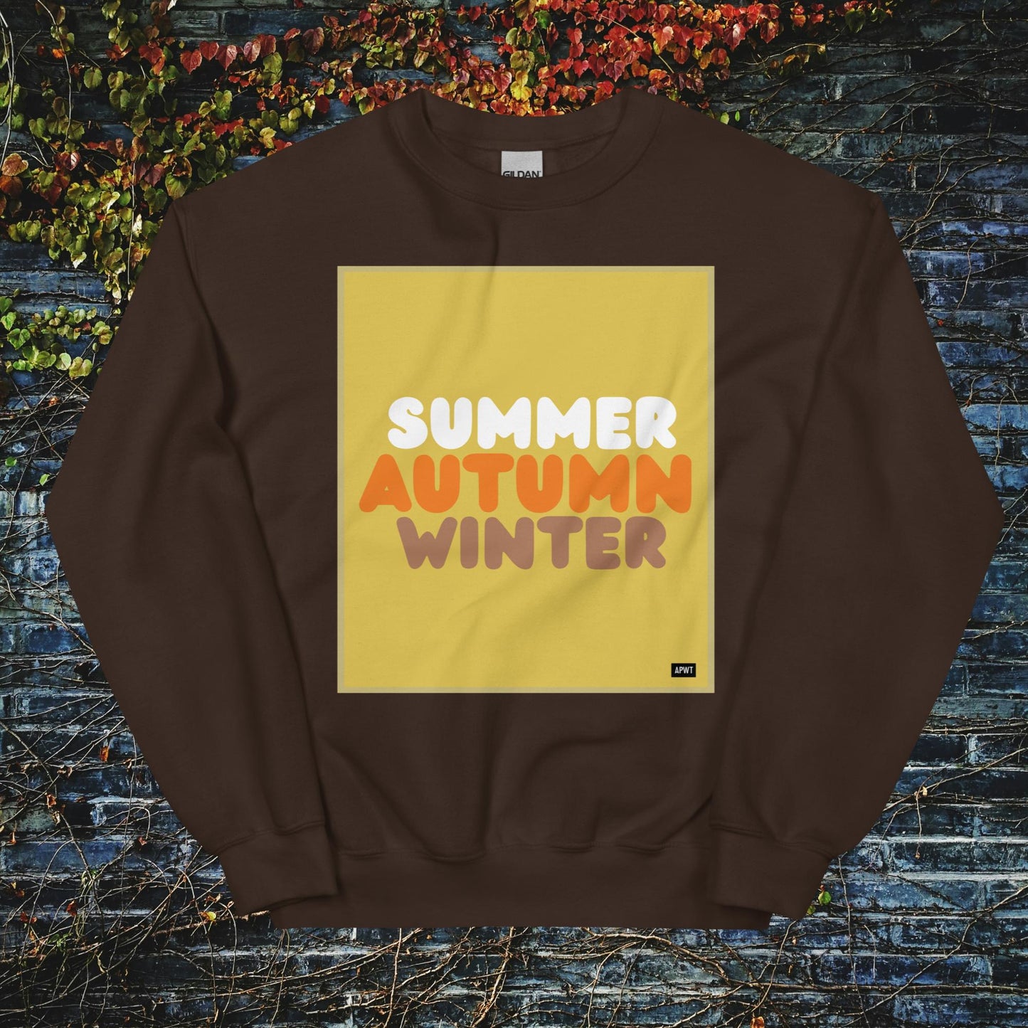 Autumn in Yellow Unisex Crew Neck Sweatshirt - Available in Assorted Colors