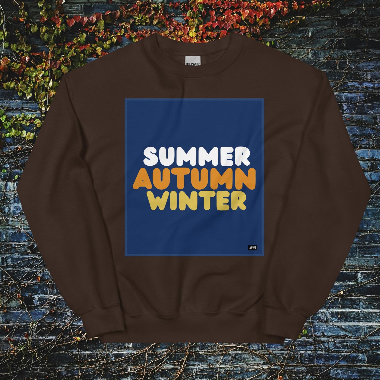 Autumn in Blue Unisex Crew Neck Sweatshirt - Available in Assorted Colors