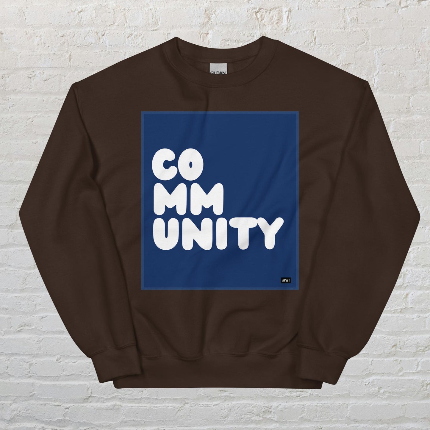 A Community in Dark Blue Unisex Crew Neck Sweatshirt