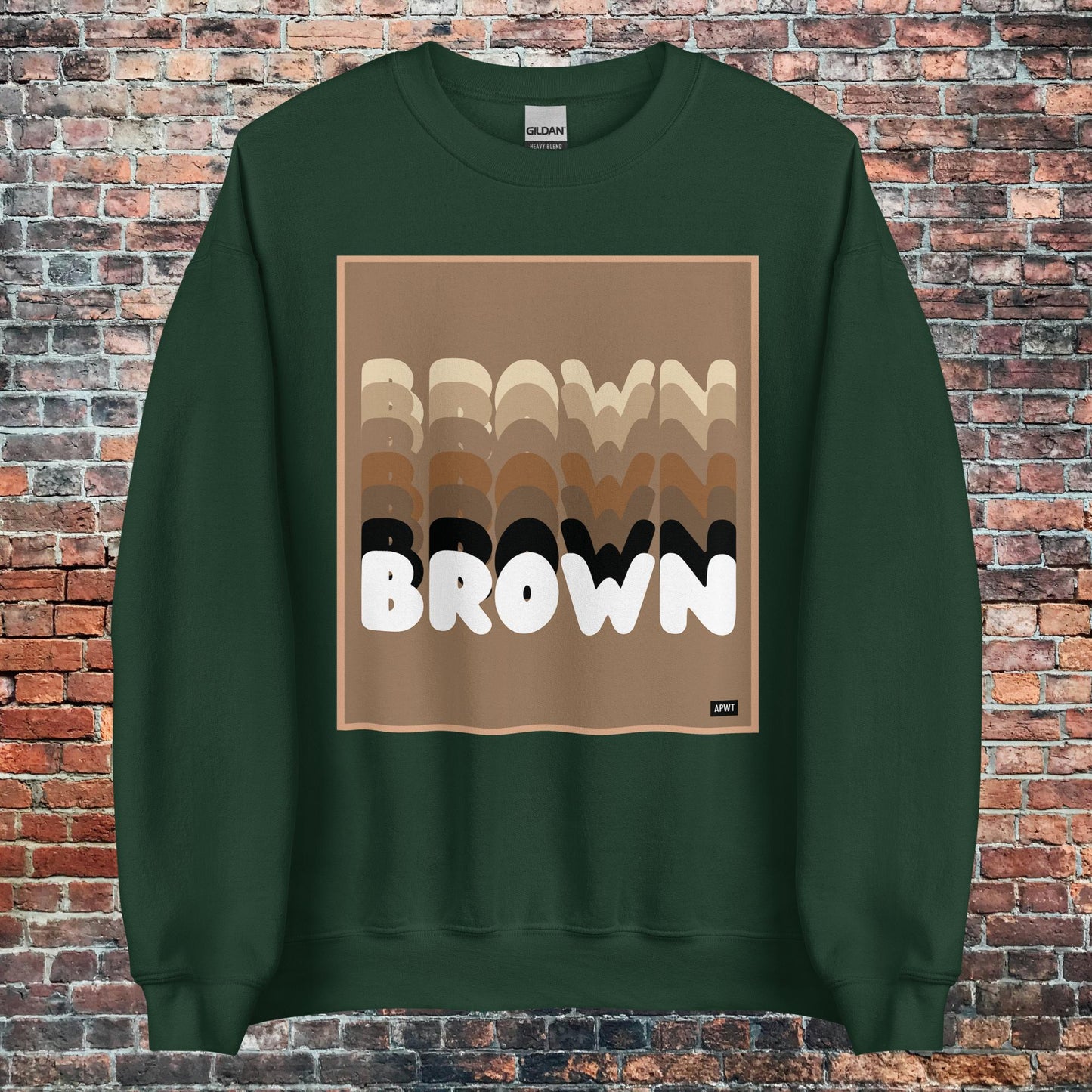 Shades in Brown Unisex Crew Neck Sweatshirt - Available in Assorted Colors
