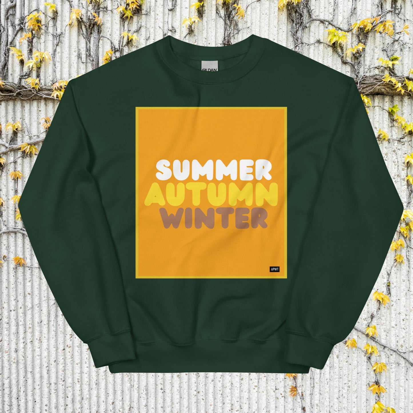 Autumn in Orange Unisex Crew Neck Sweatshirt - Available in Assorted Colors