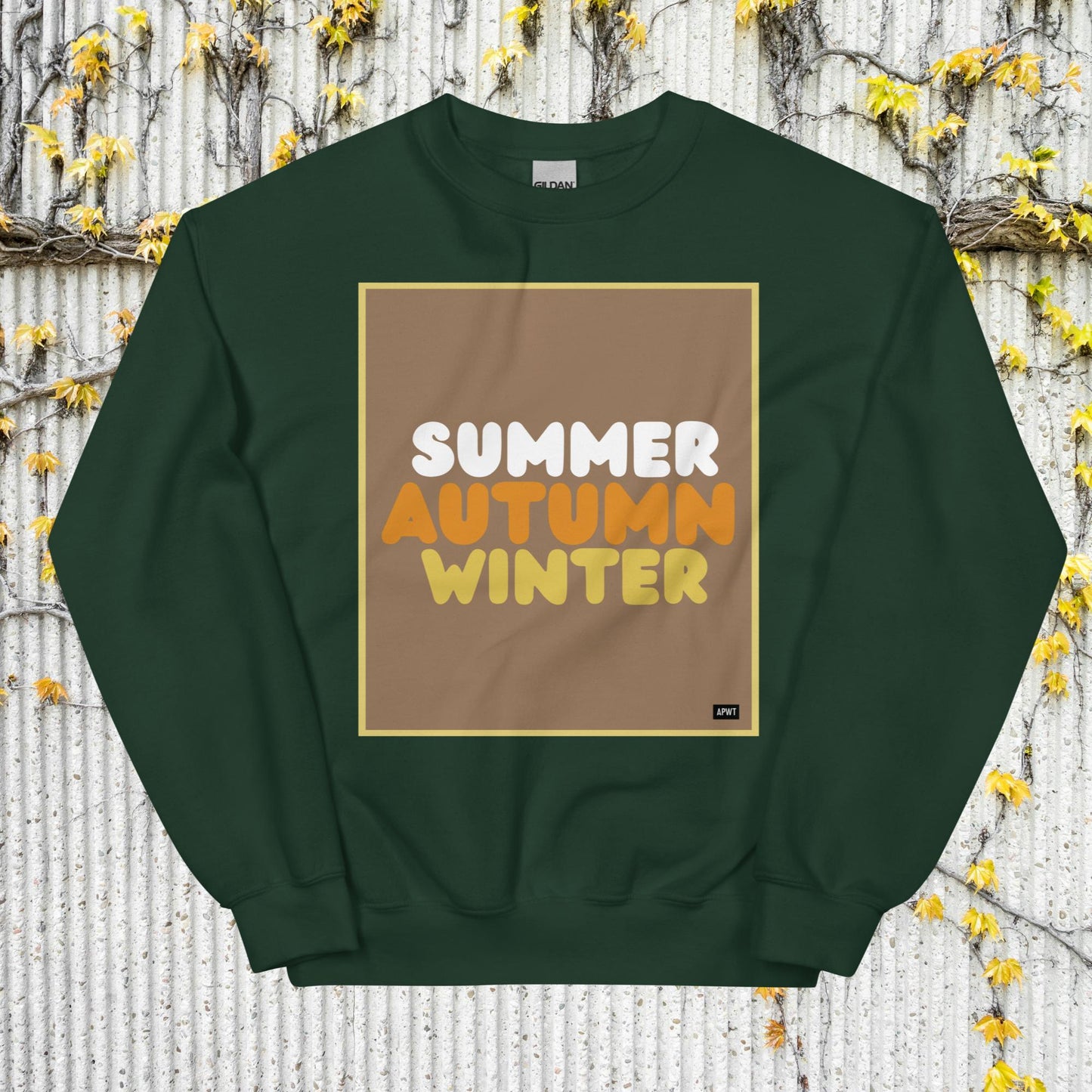 Autumn in Brown Unisex Crew Neck Sweatshirt - Available in Assorted Colors