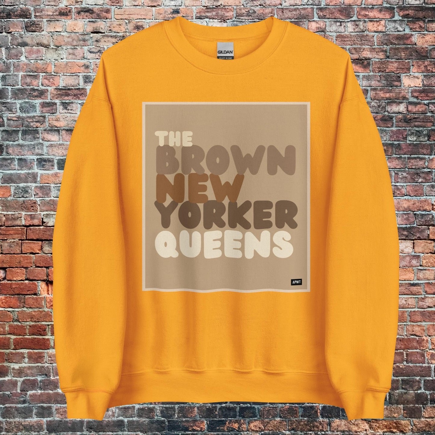 The Brown New Yorker Queens Unisex Crew Neck Sweatshirt - Available in Assorted Color
