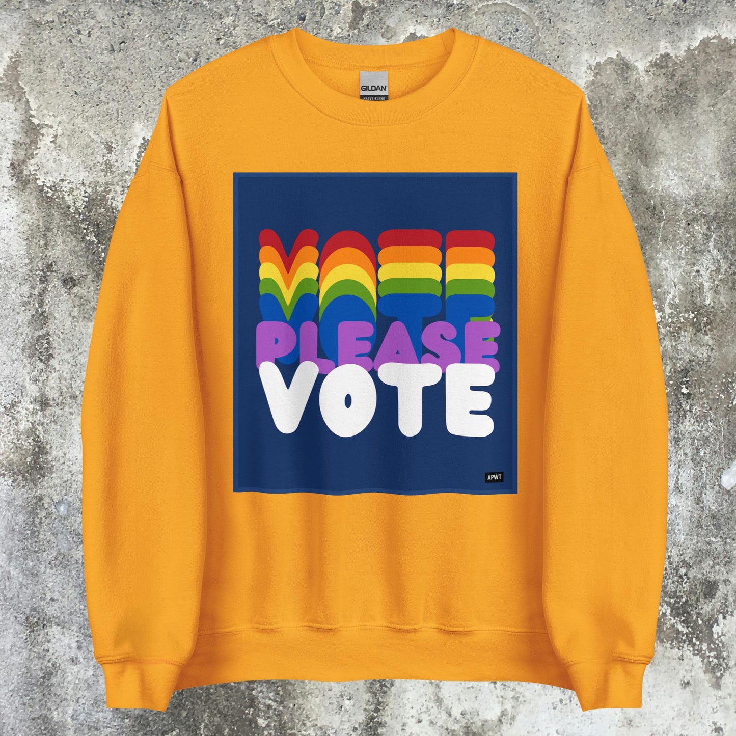 Please Vote in Color Unisex Crew Neck Sweatshirt - Available in Assorted Colors