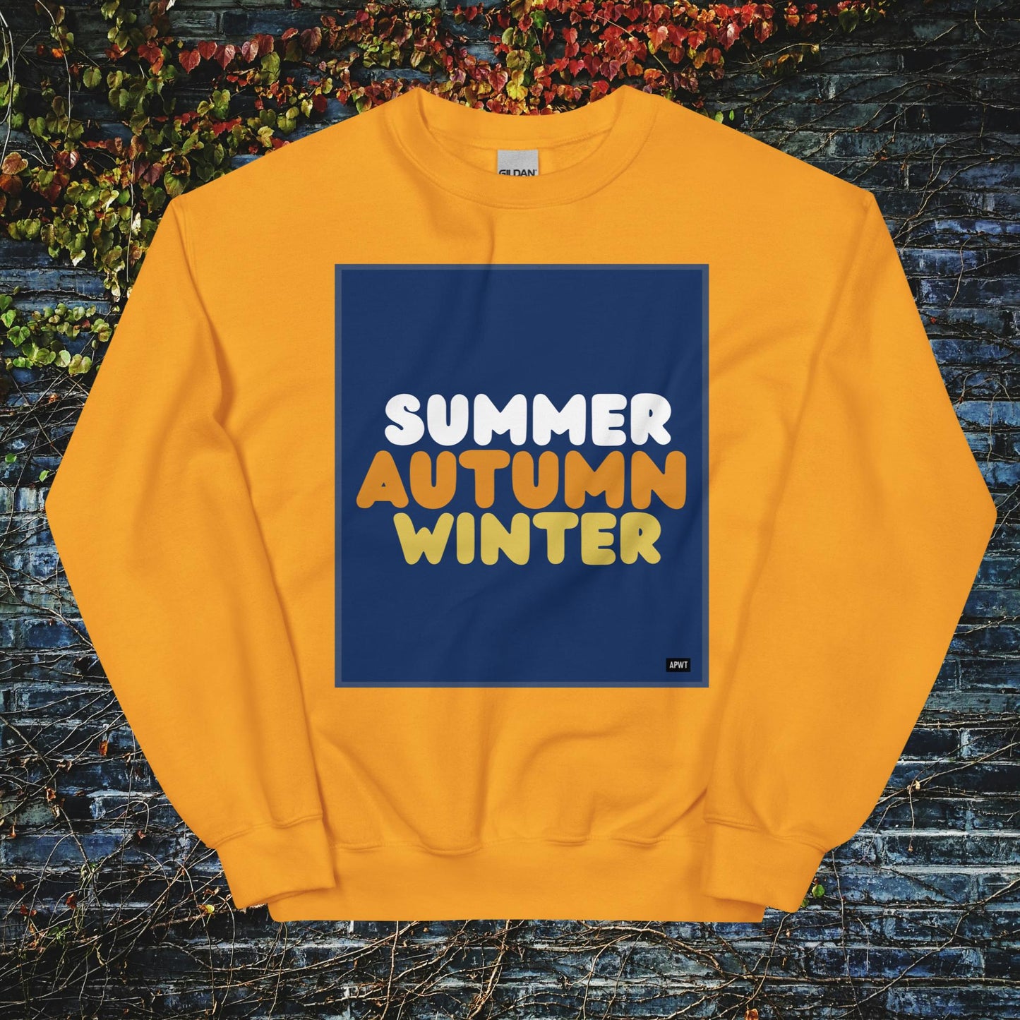 Autumn in Blue Unisex Crew Neck Sweatshirt - Available in Assorted Colors