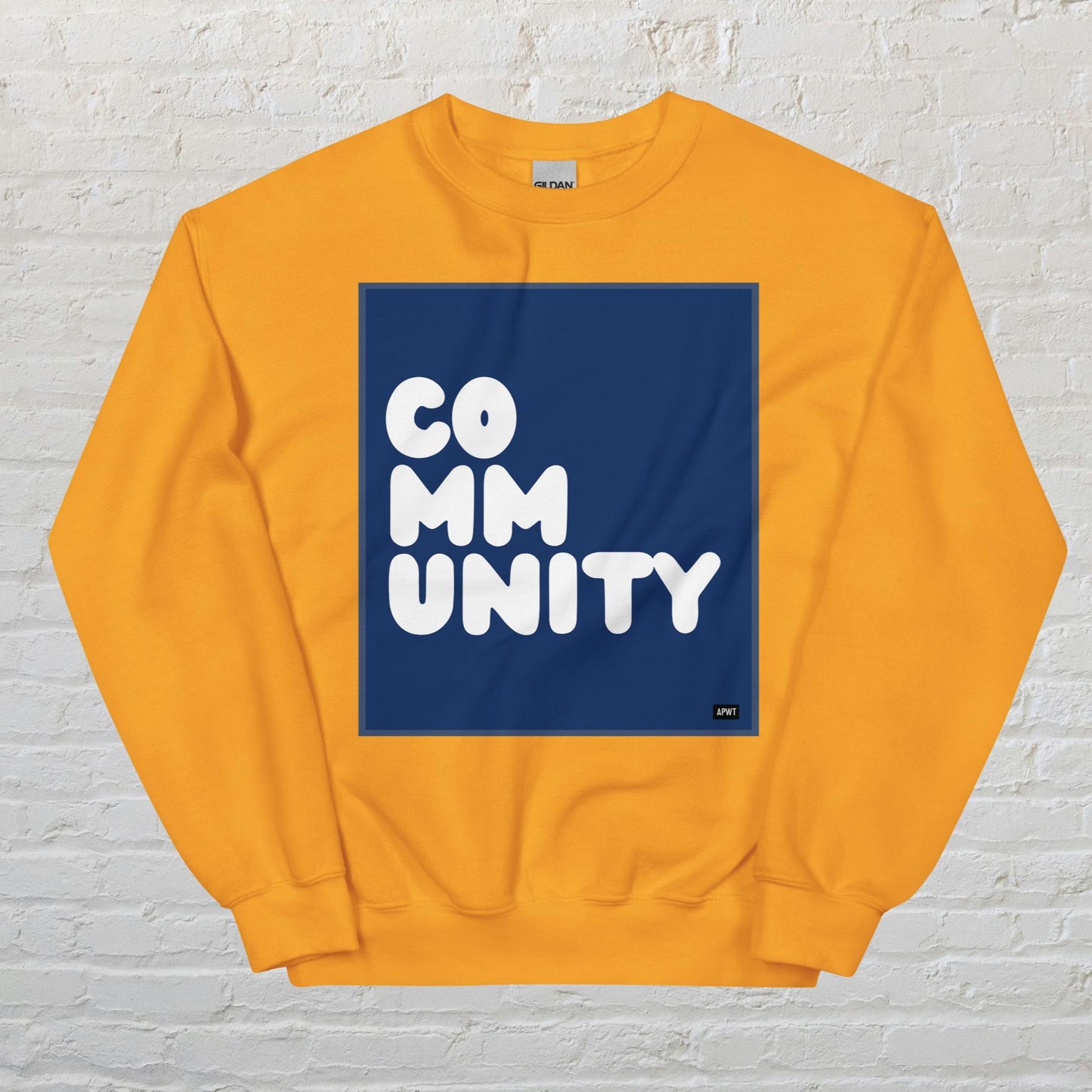 A Community in Dark Blue Unisex Crew Neck Sweatshirt